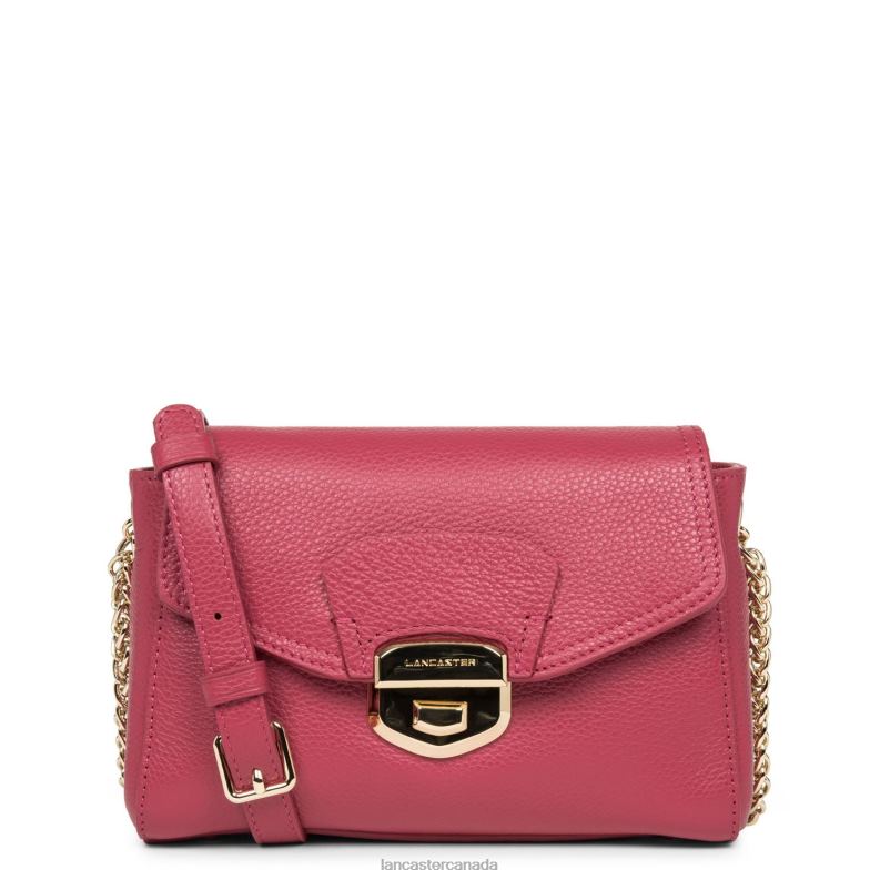 Women Crossbody Bag Foulonne Milano New 4J6H1363 Bag Fuxia Lancaster Paris