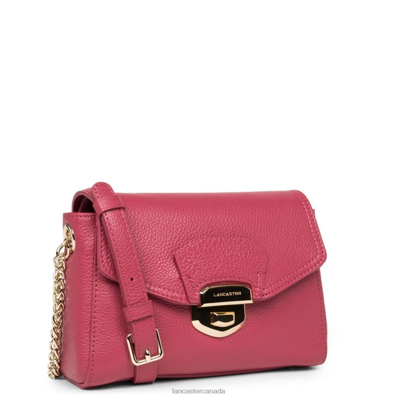 Women Crossbody Bag Foulonne Milano New 4J6H1363 Bag Fuxia Lancaster Paris