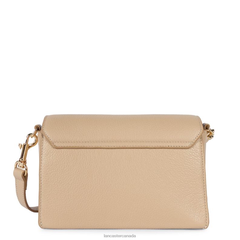 Women Crossbody Bag Foulonne Milano with Styles 4J6H1437 Bag Beige Fonce Lancaster Paris