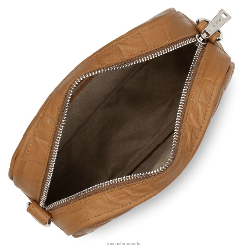 Women Crossbody Bag Gaufre 4J6H2237 Bag Camel Lancaster Paris