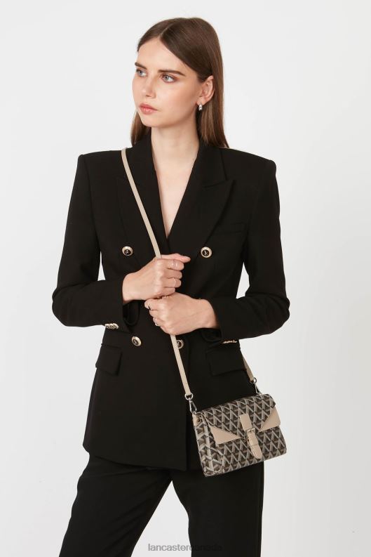 Women Crossbody Bag Ikon 4J6H2060 Bag Marron-Nude Lancaster Paris
