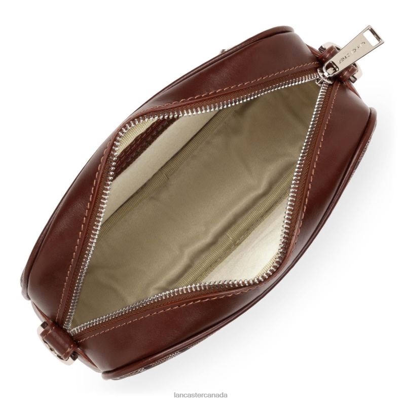 Women Crossbody Bag Ikon It 4J6H1298 Bag Marron Lancaster Paris
