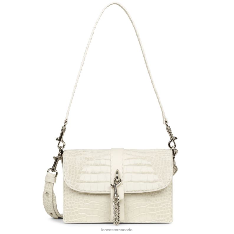 Women Crossbody Bag Jodie 4J6H2564 Bag Ecru-Argent Lancaster Paris