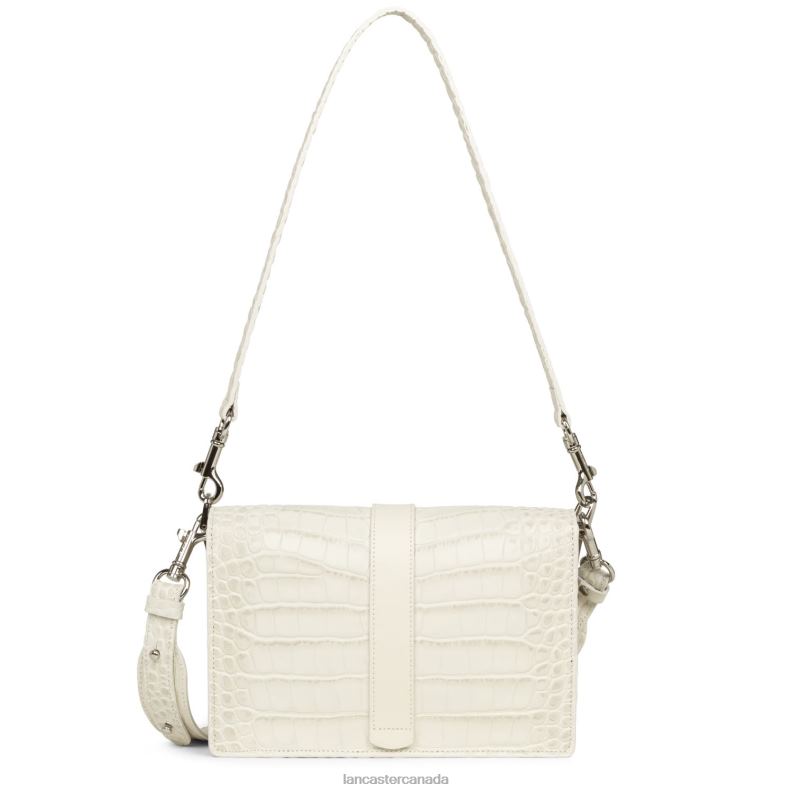 Women Crossbody Bag Jodie 4J6H2564 Bag Ecru-Argent Lancaster Paris