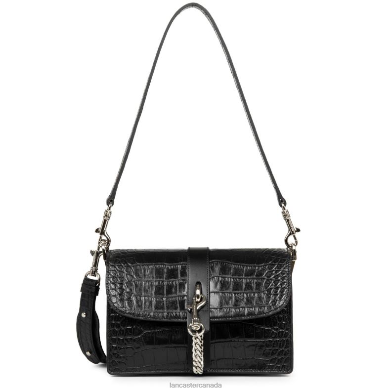 Women Crossbody Bag Jodie 4J6H489 Bag Noir-Argent Lancaster Paris