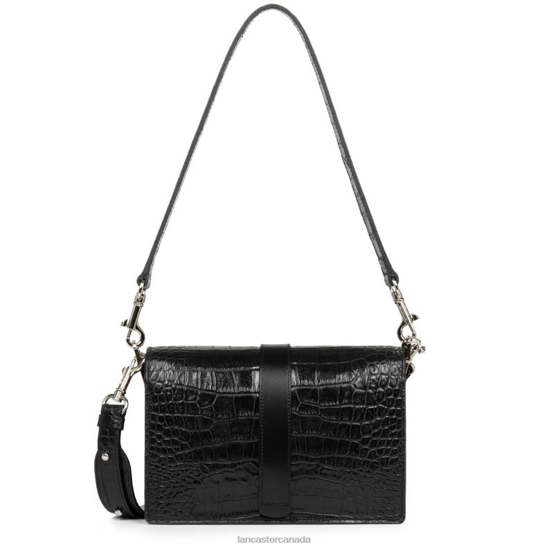Women Crossbody Bag Jodie 4J6H489 Bag Noir-Argent Lancaster Paris