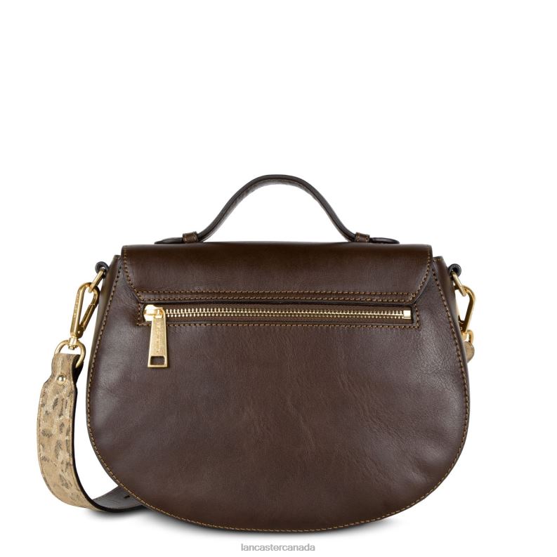 Women Crossbody Bag Legende 4J6H1858 Bag Marron Python Lancaster Paris