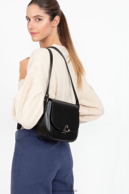 Women Crossbody Bag Lucertola New 4J6H2158 Bag Noir Lancaster Paris