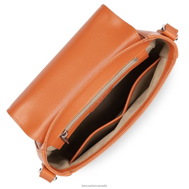 Women Crossbody Bag Lucertola New 4J6H2159 Bag Orange Lancaster Paris