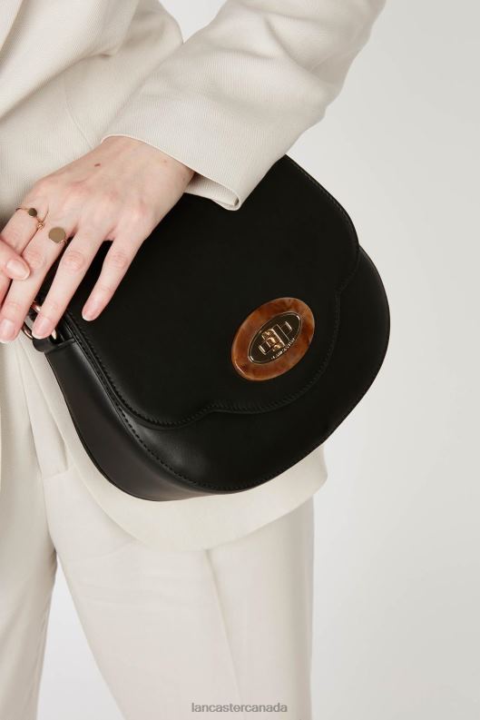 Women Crossbody Bag Marble Touch 4J6H2066 Bag Noir Lancaster Paris
