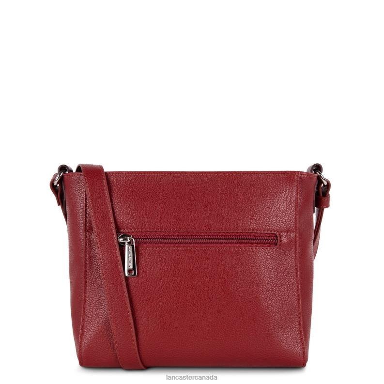 Women Crossbody Bag Maya 4J6H1885 Bag Carmin-Framboise-Pourpre Lancaster Paris