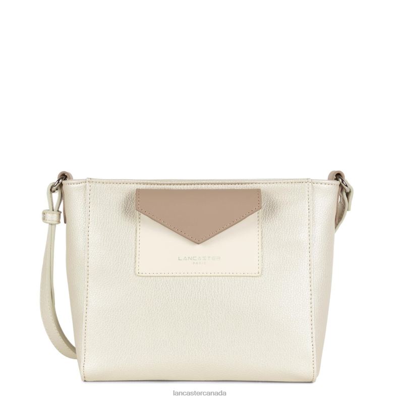 Women Crossbody Bag Maya 4J6H1889 Bag Nacre-Ecru-Nude Lancaster Paris