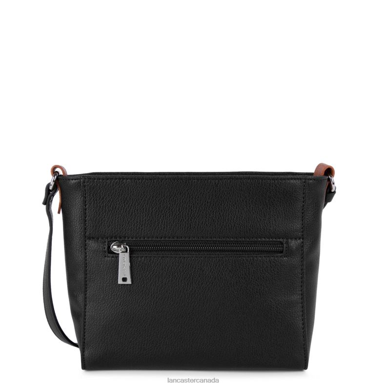 Women Crossbody Bag Maya Fashion 4J6H1907 Bag Noir-Galet Rose-Cognac Lancaster Paris