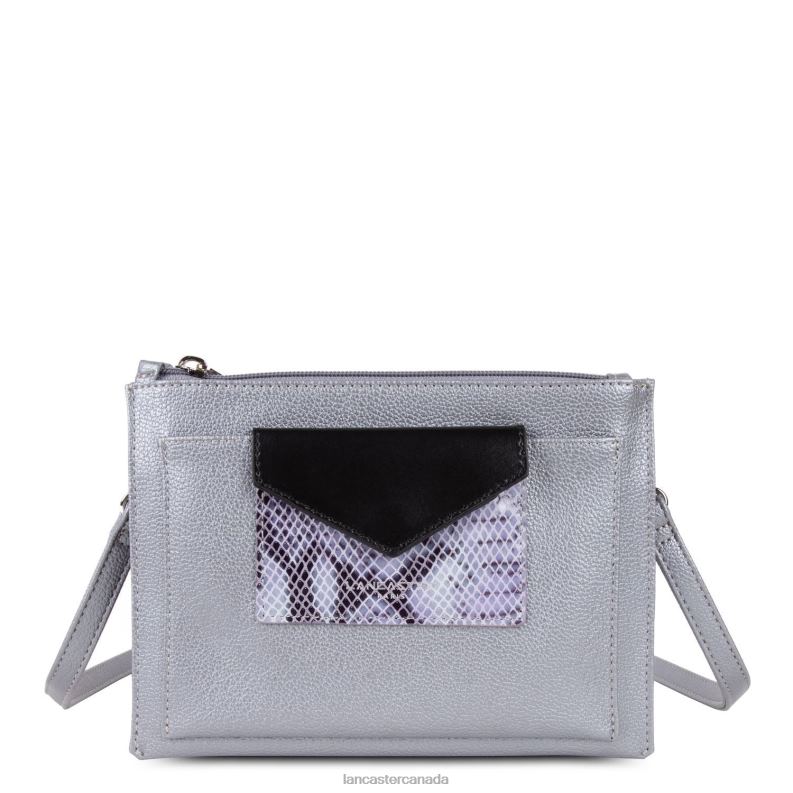 Women Crossbody Bag Maya New 4J6H2319 Bag Argent-Python Lancaster Paris