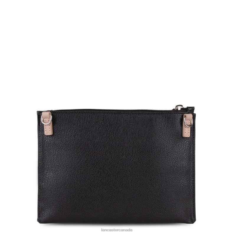 Women Crossbody Bag Maya New 4J6H2324 Bag Noir-Ecru-Nude Lancaster Paris
