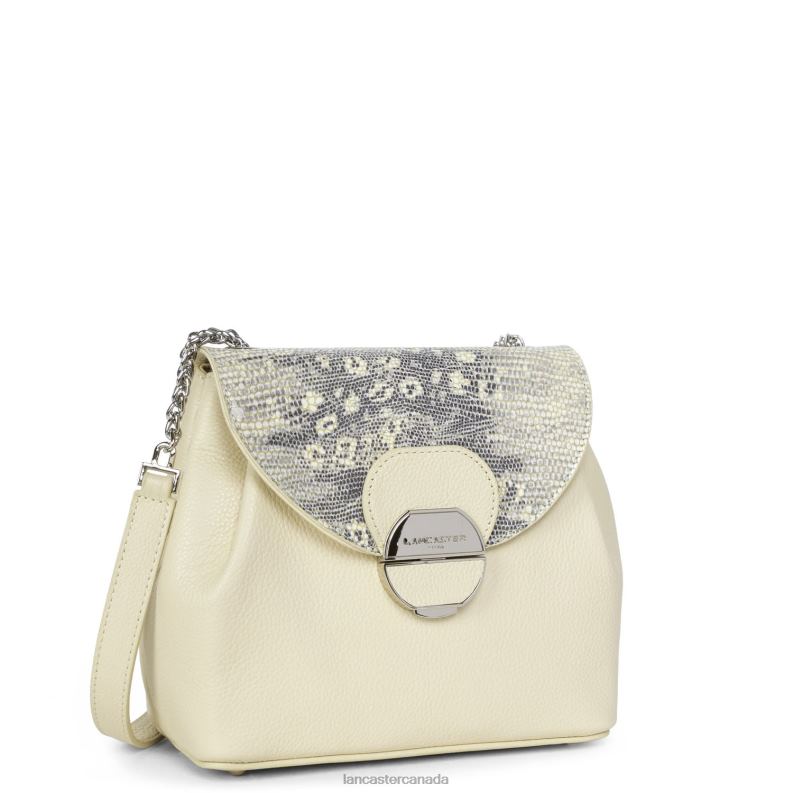 Women Crossbody Bag Pia 4J6H546 Bag Beige Iguane Lancaster Paris