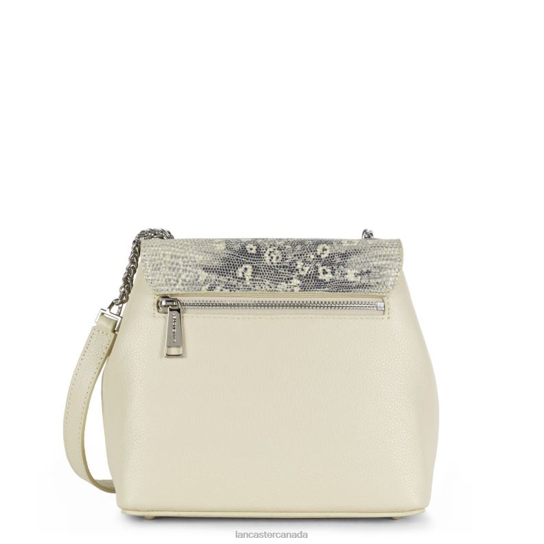 Women Crossbody Bag Pia 4J6H546 Bag Beige Iguane Lancaster Paris