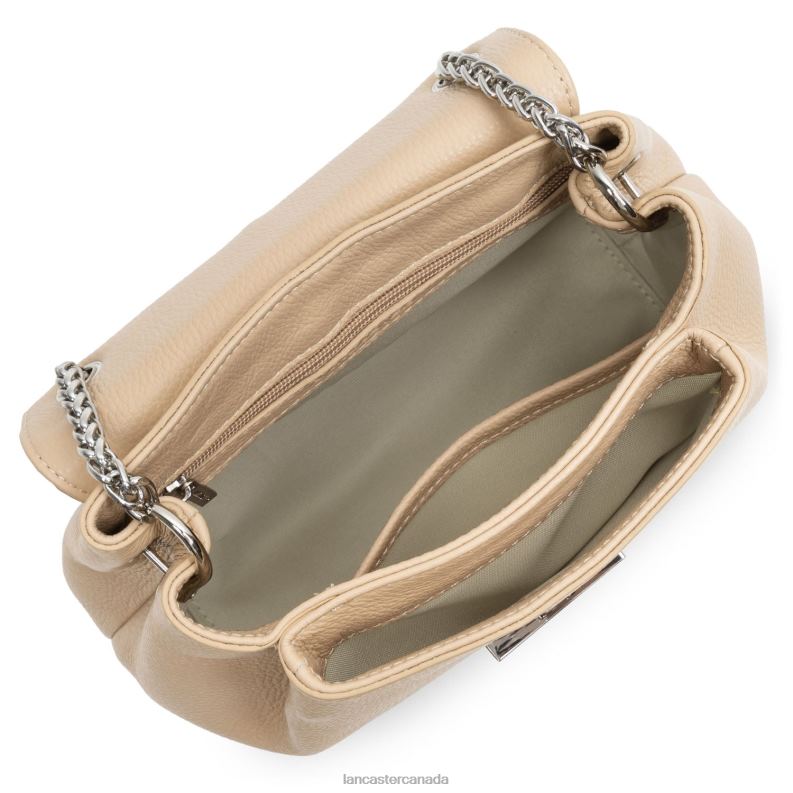 Women Crossbody Bag Pia 4J6H547 Bag Nude Iguane Lancaster Paris