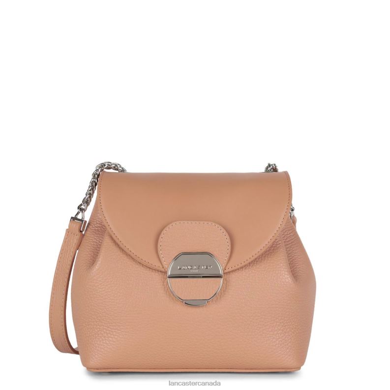 Women Crossbody Bag Pia 4J6H551 Bag Nude Fonce Lancaster Paris
