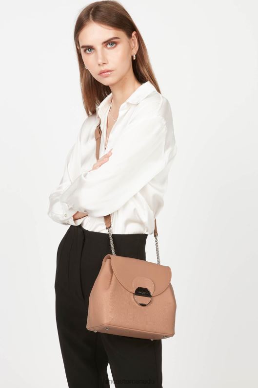 Women Crossbody Bag Pia 4J6H551 Bag Nude Fonce Lancaster Paris