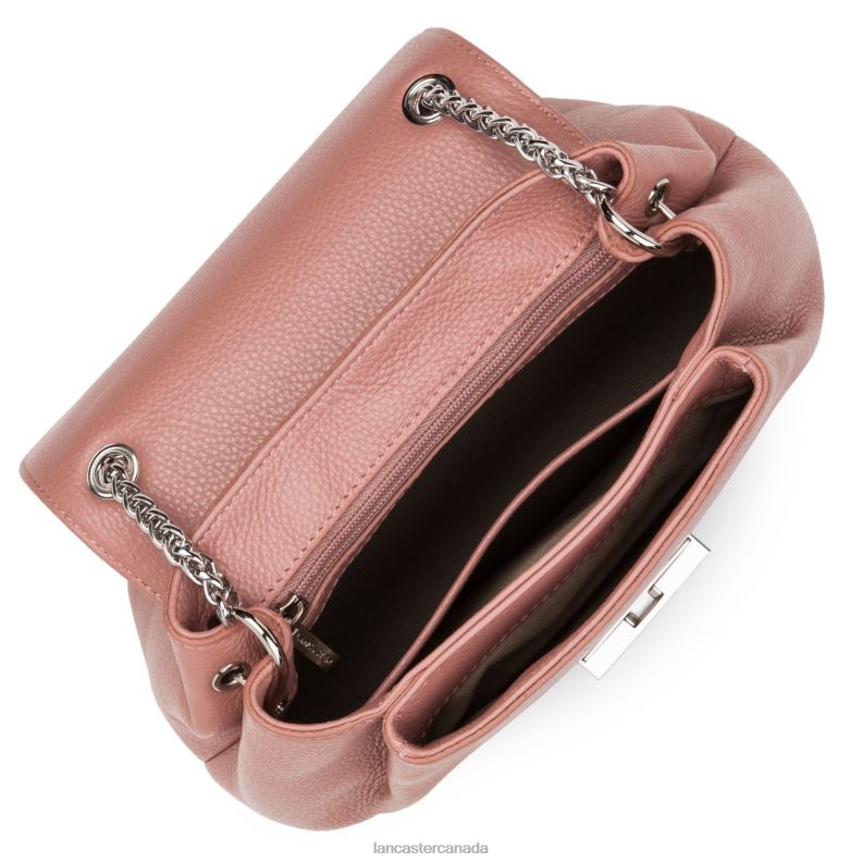 Women Crossbody Bag Pia 4J6H554 Bag Rose Cendre Lancaster Paris