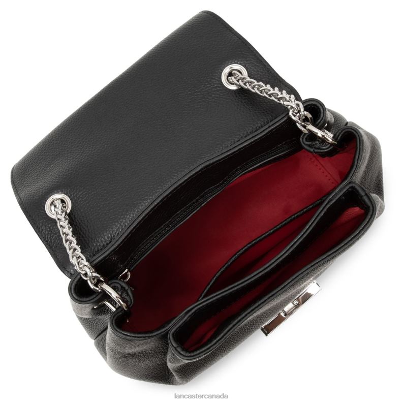 Women Crossbody Bag Pia 4J6H558 Bag Noir-Leopard Lancaster Paris