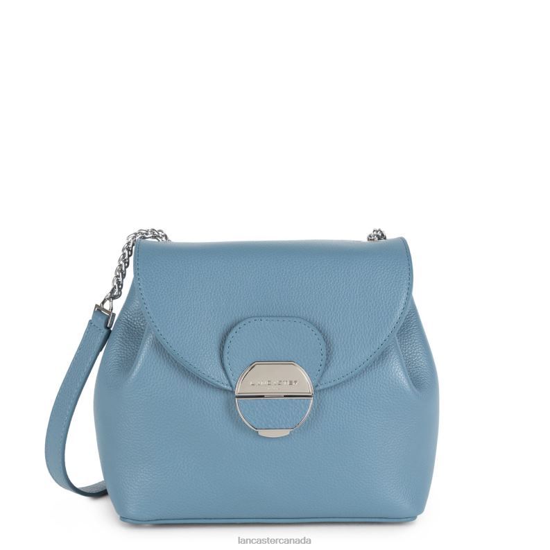 Women Crossbody Bag Pia Lightweight 4J6H561 Bag Bleu Stone Lancaster Paris