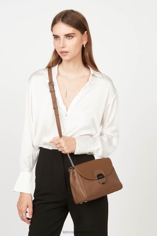 Women Crossbody Bag Pia Lightweight 4J6H562 Bag Camel Lancaster Paris