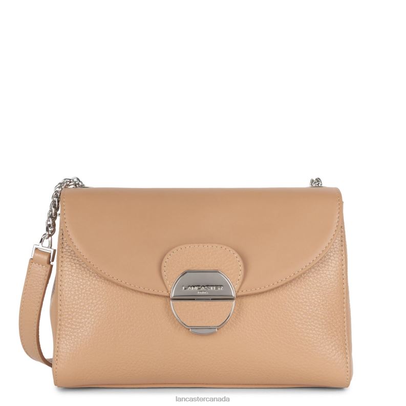 Women Crossbody Bag Pia Lightweight 4J6H569 Bag Nude Fonce Lancaster Paris