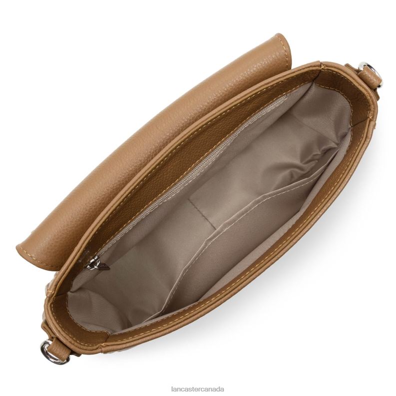 Women Crossbody Bag Pia New 4J6H1760 Bag Camel Lancaster Paris