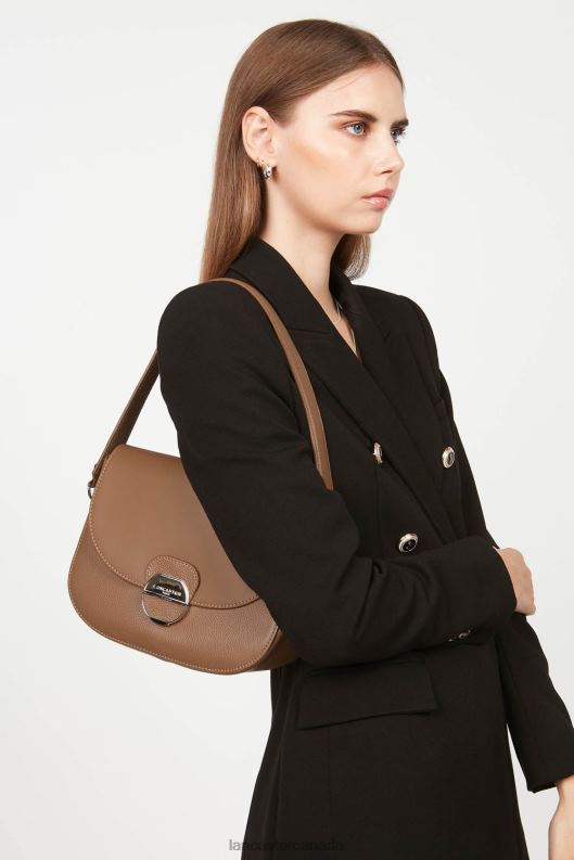 Women Crossbody Bag Pia New 4J6H1760 Bag Camel Lancaster Paris