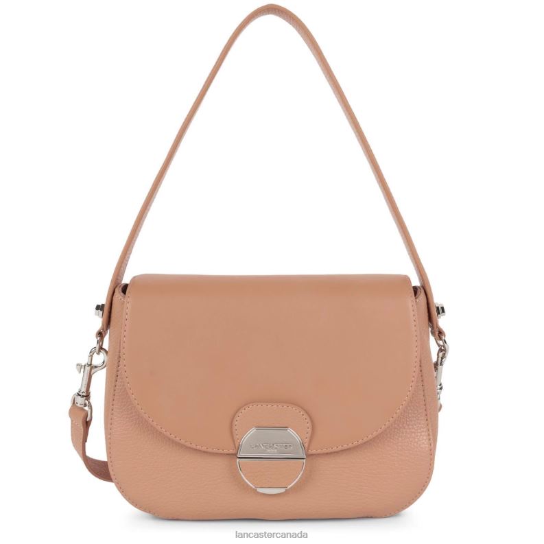 Women Crossbody Bag Pia New 4J6H1761 Bag Nude Fonce Lancaster Paris
