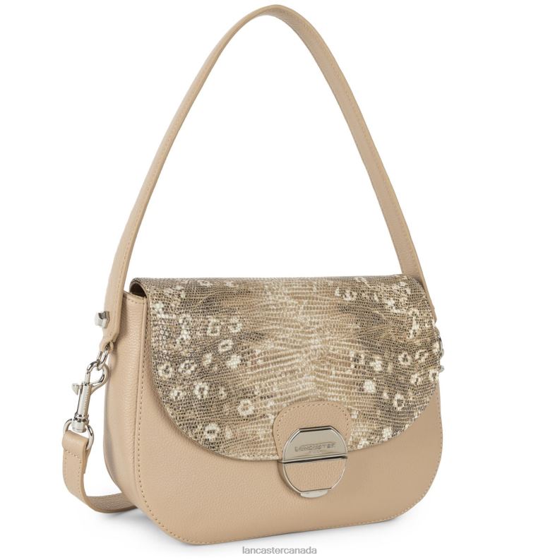 Women Crossbody Bag Pia New 4J6H1763 Bag Nude Iguane Lancaster Paris