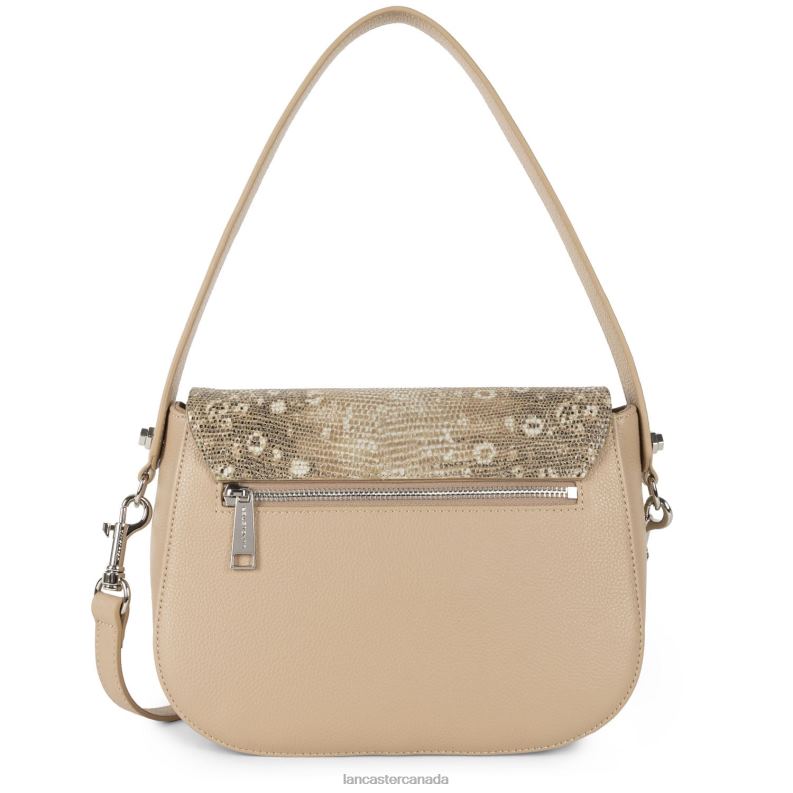 Women Crossbody Bag Pia New 4J6H1763 Bag Nude Iguane Lancaster Paris