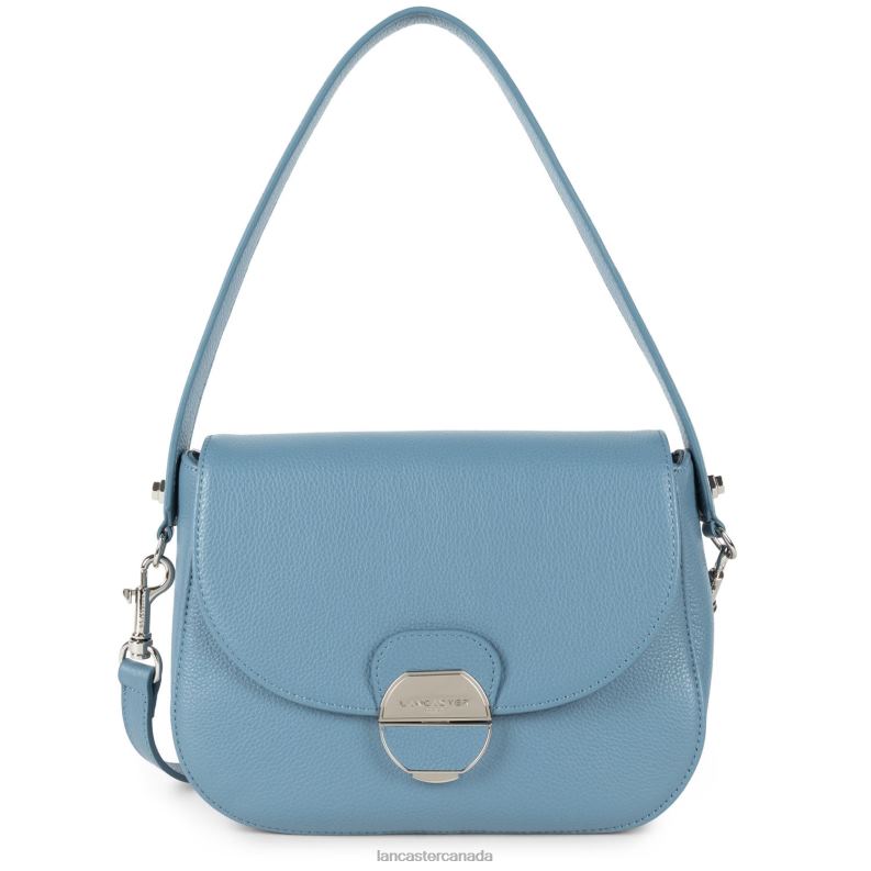 Women Crossbody Bag Pia New 4J6H1765 Bag Bleu Stone Lancaster Paris