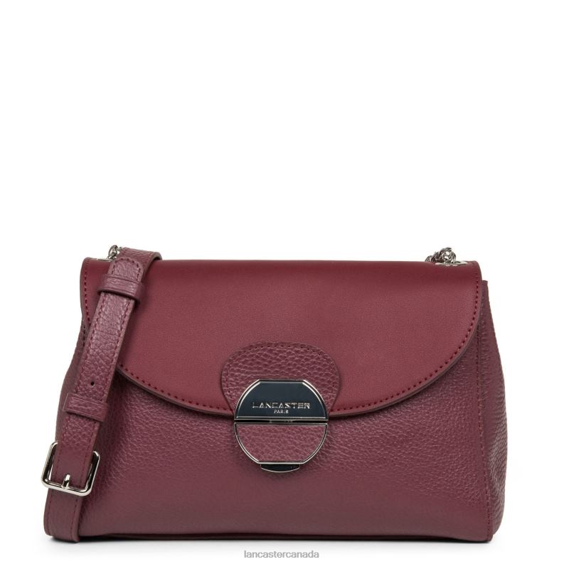 Women Crossbody Bag Pia New 4J6H575 Bag Pourpre Lancaster Paris