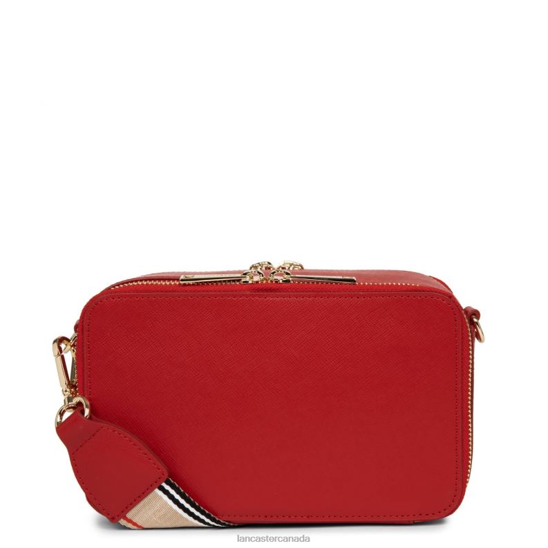 Women Crossbody Bag Saffiano Signature 4J6H2072 Bag Rouge Lancaster Paris
