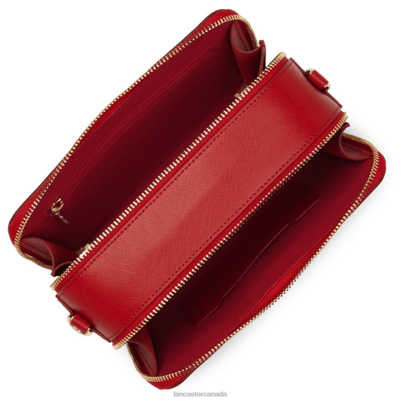 Women Crossbody Bag Saffiano Signature 4J6H2072 Bag Rouge Lancaster Paris