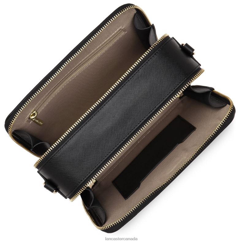 Women Crossbody Bag Saffiano Signature 4J6H2073 Bag Noir Lancaster Paris
