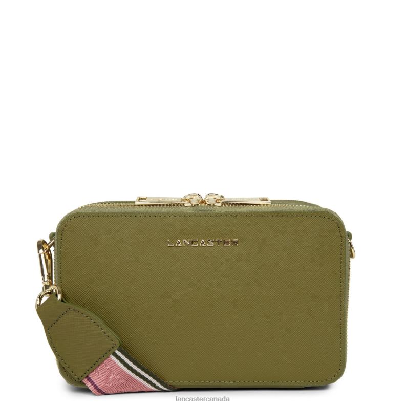 Women Crossbody Bag Saffiano Signature 4J6H2078 Bag Kaki Lancaster Paris