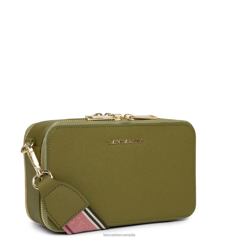 Women Crossbody Bag Saffiano Signature 4J6H2078 Bag Kaki Lancaster Paris