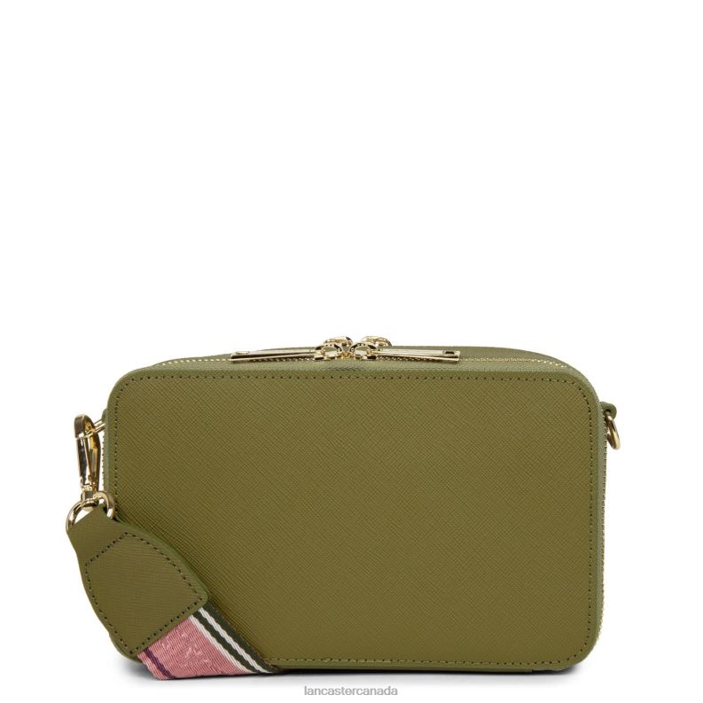 Women Crossbody Bag Saffiano Signature 4J6H2078 Bag Kaki Lancaster Paris