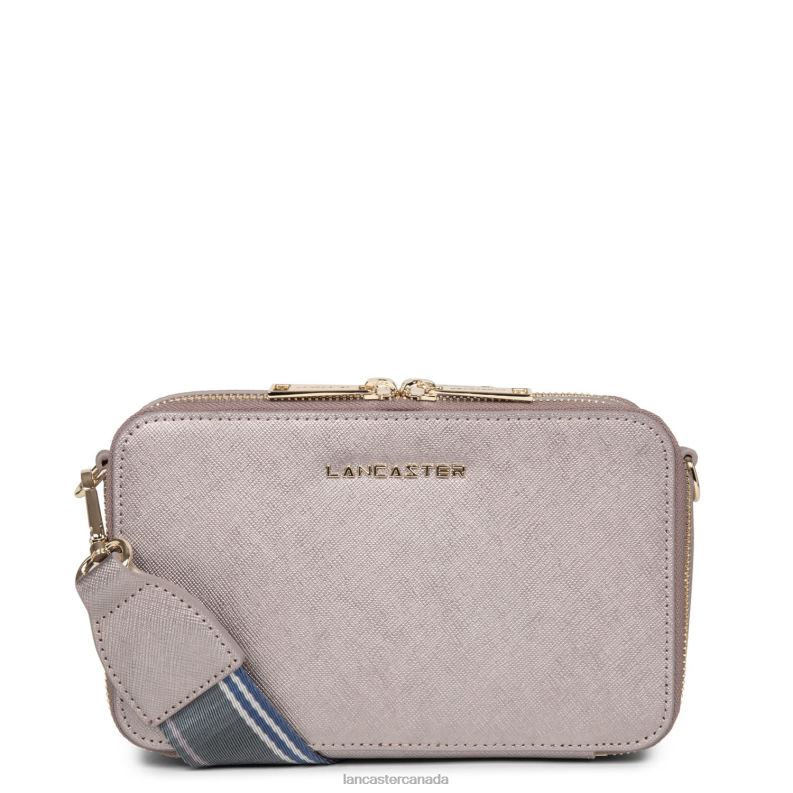Women Crossbody Bag Saffiano Signature 4J6H2080 Bag Or Rose Lancaster Paris