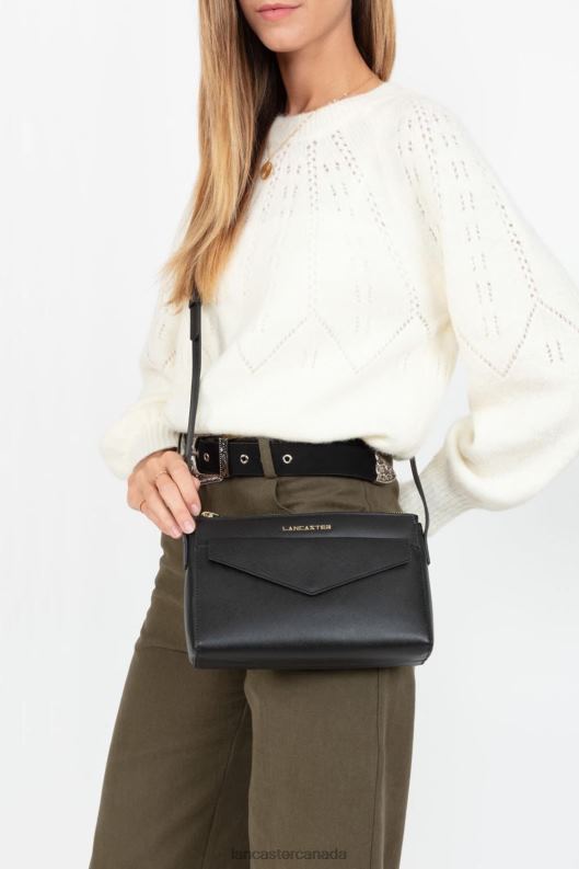 Women Crossbody Bag Saffiano Signature 4J6H2084 Bag Noir Lancaster Paris
