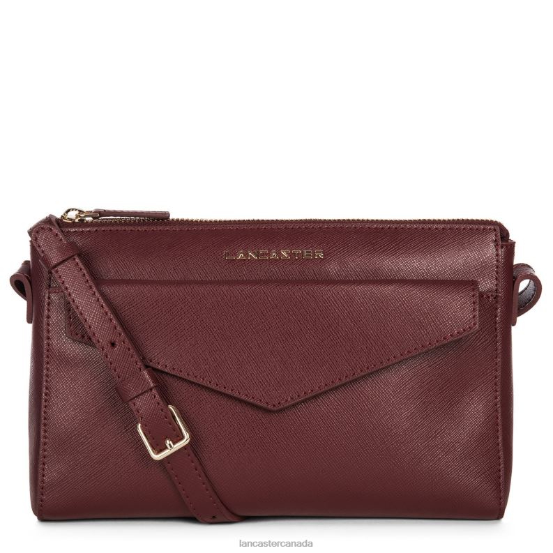 Women Crossbody Bag Saffiano Signature 4J6H2085 Bag Bordeaux Lancaster Paris
