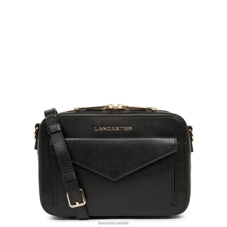 Women Crossbody Bag Saffiano Signature New 4J6H2096 Bag Noir Lancaster Paris