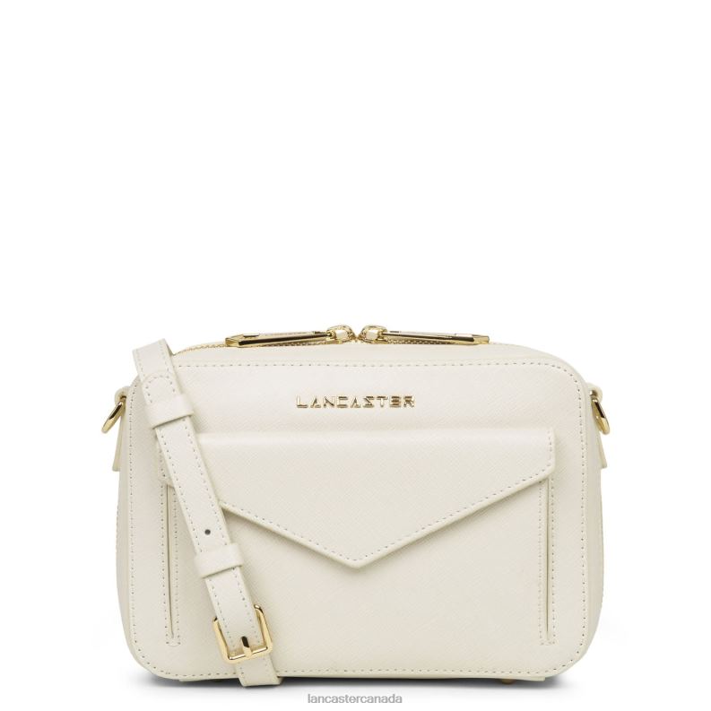 Women Crossbody Bag Saffiano Signature New 4J6H2107 Bag Ivoire Lancaster Paris