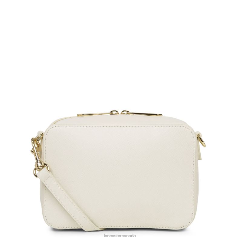 Women Crossbody Bag Saffiano Signature New 4J6H2107 Bag Ivoire Lancaster Paris