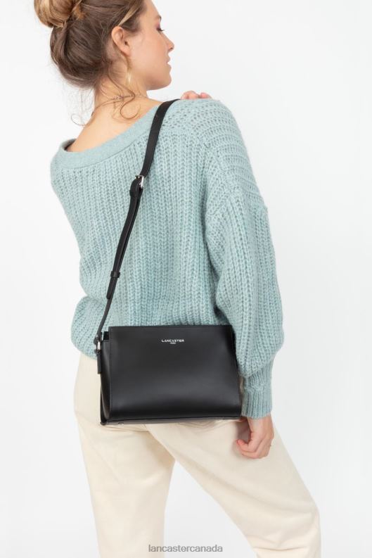 Women Crossbody Bag Smooth 4J6H756 Bag Noir Lancaster Paris