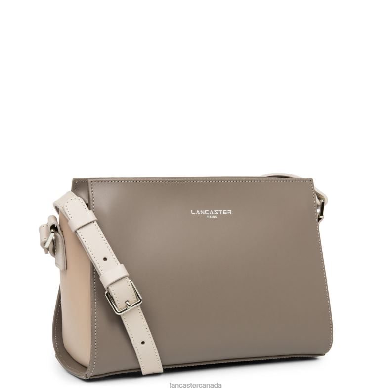 Women Crossbody Bag Smooth 4J6H764 Bag Taupe-Nude Fonce-Galet Rose Lancaster Paris